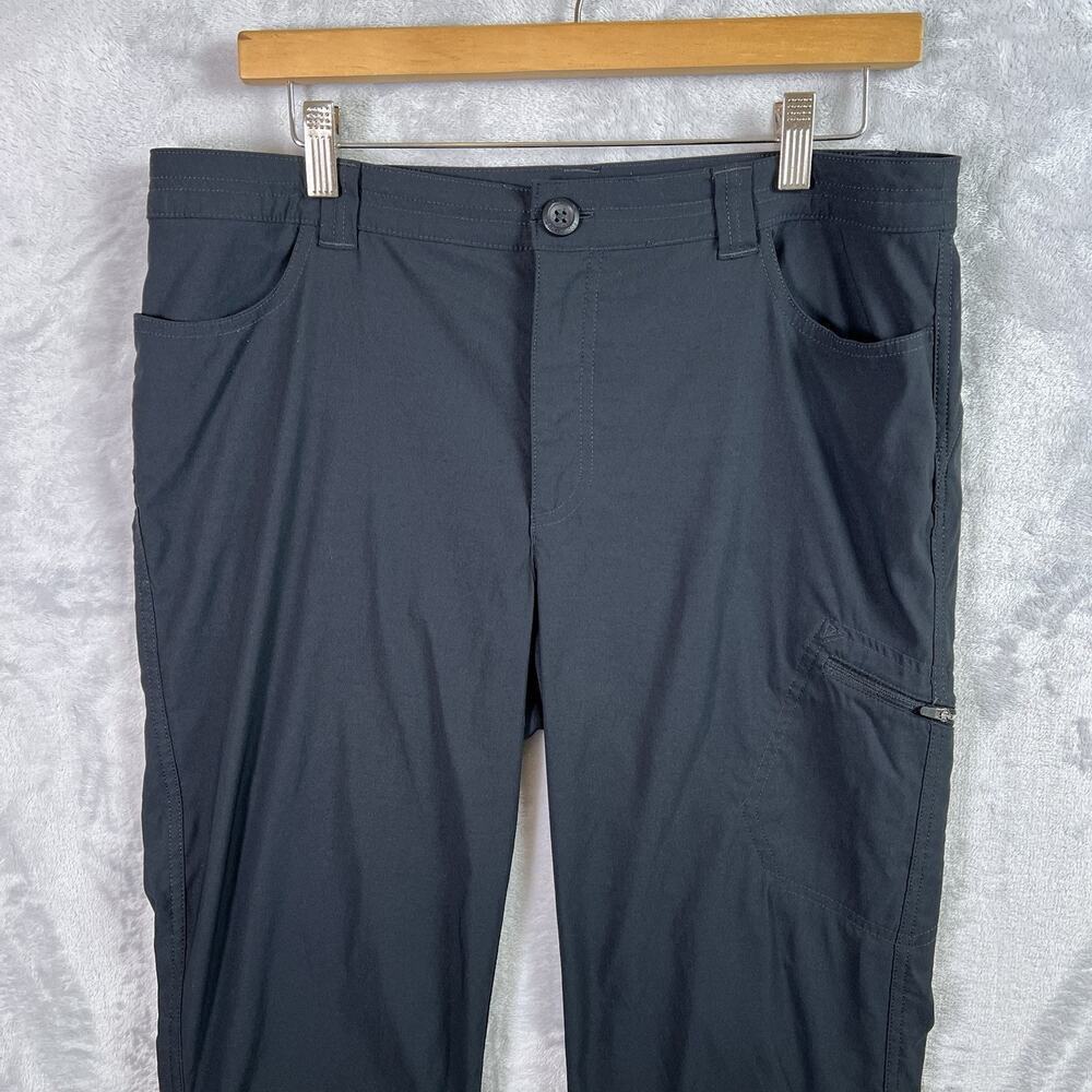 Eddie‎ Bauer Hiking Pants Women's 10 Black Cropped Athletic Outdoor Pockets - Picture 4 of 13